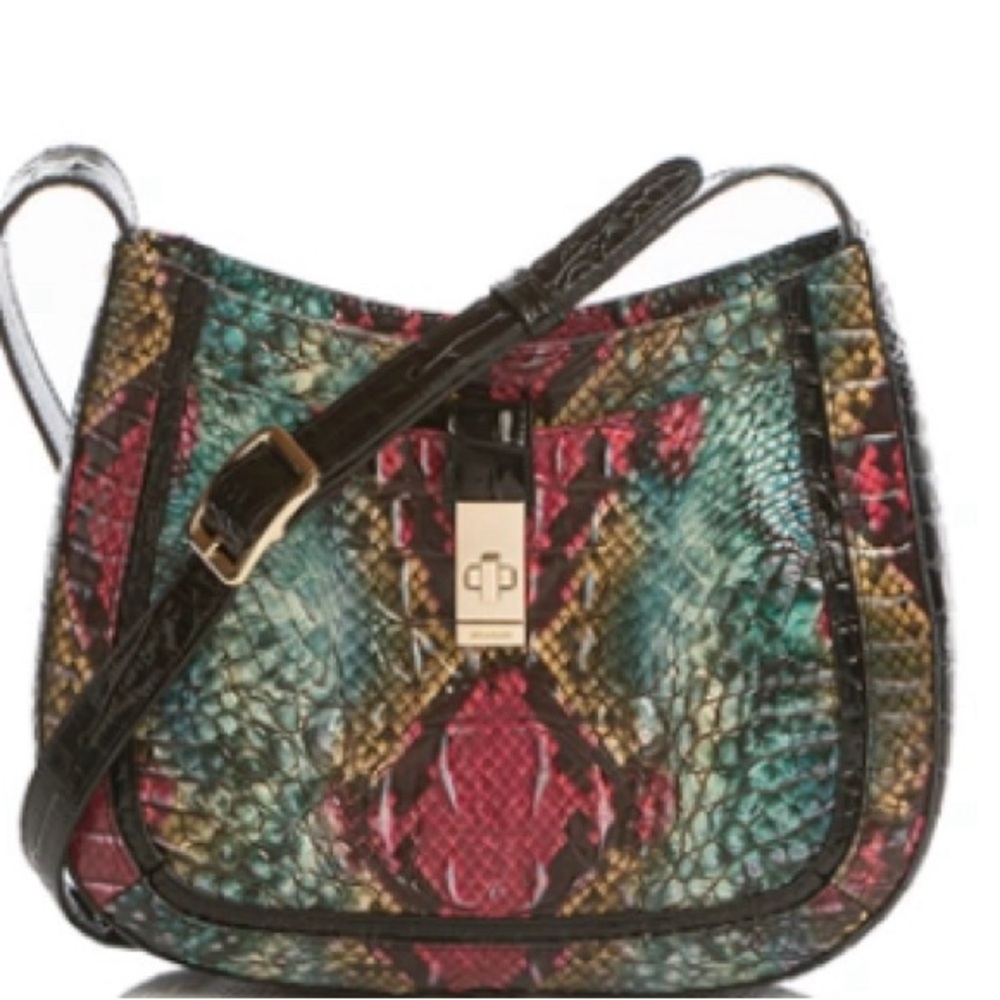 NWT!HARD TO FIND! BRAHMIN SMALL JOHANNA IN SUNRIVER KOMOD! Jane Wallet Included. - Picture 7 of 13